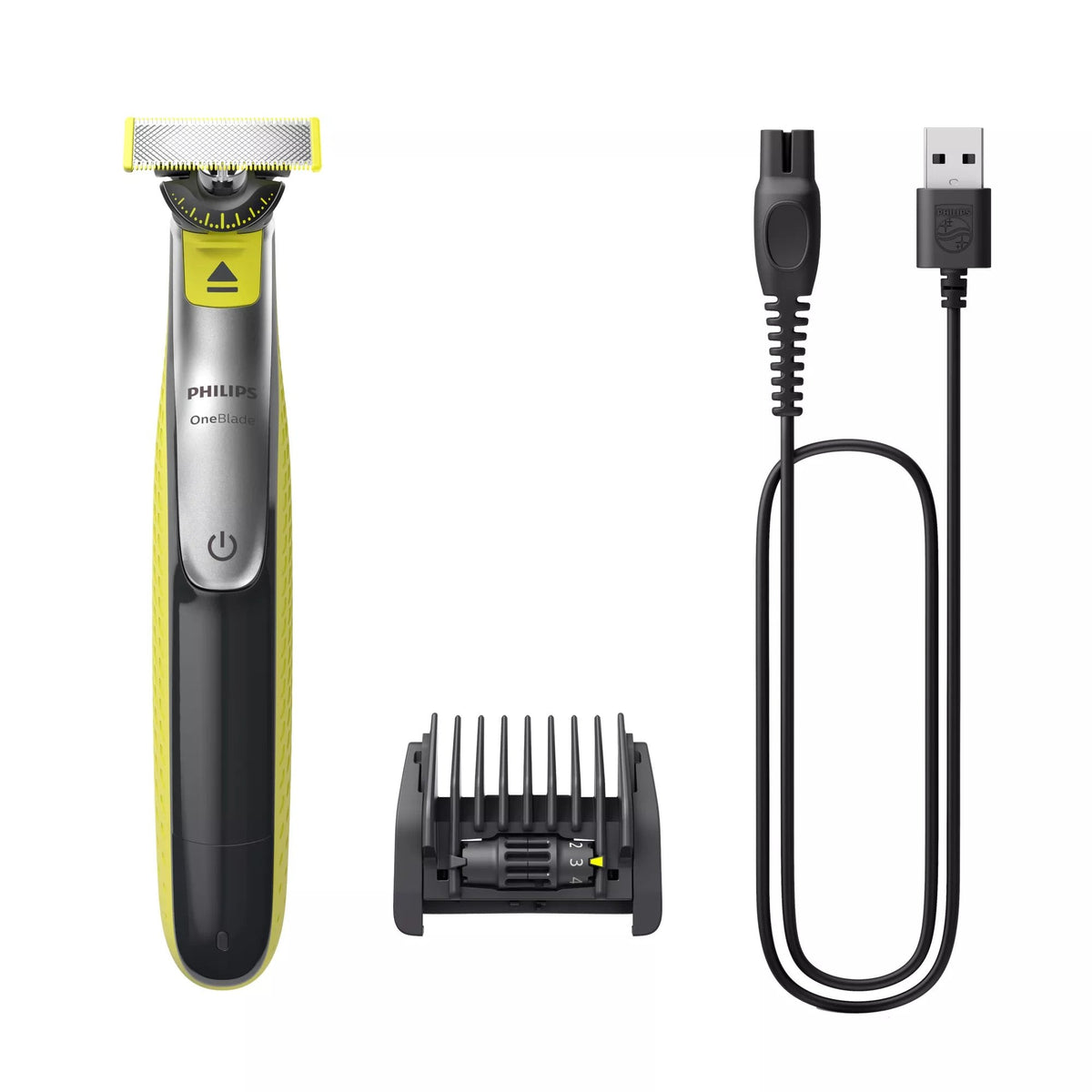 Philips Qp2734 20 Afeitadora Recortadora Oneblade 360, Rostro, Negro Verde