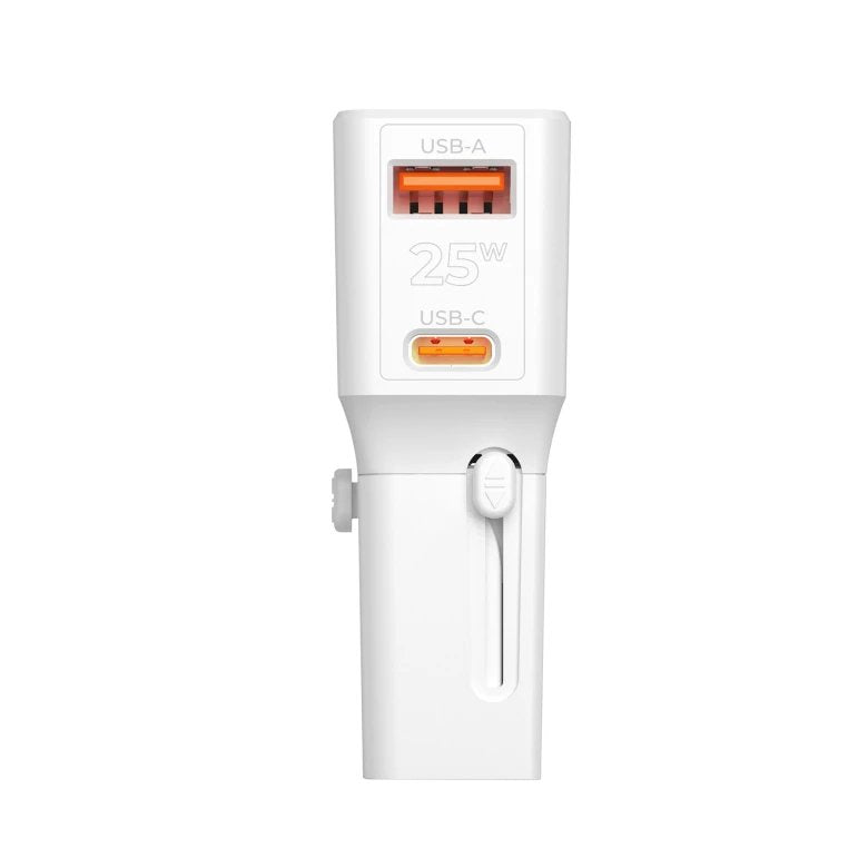 Mobile Origin Travel Adapter 25w Eu/Us/Uk/Au, White