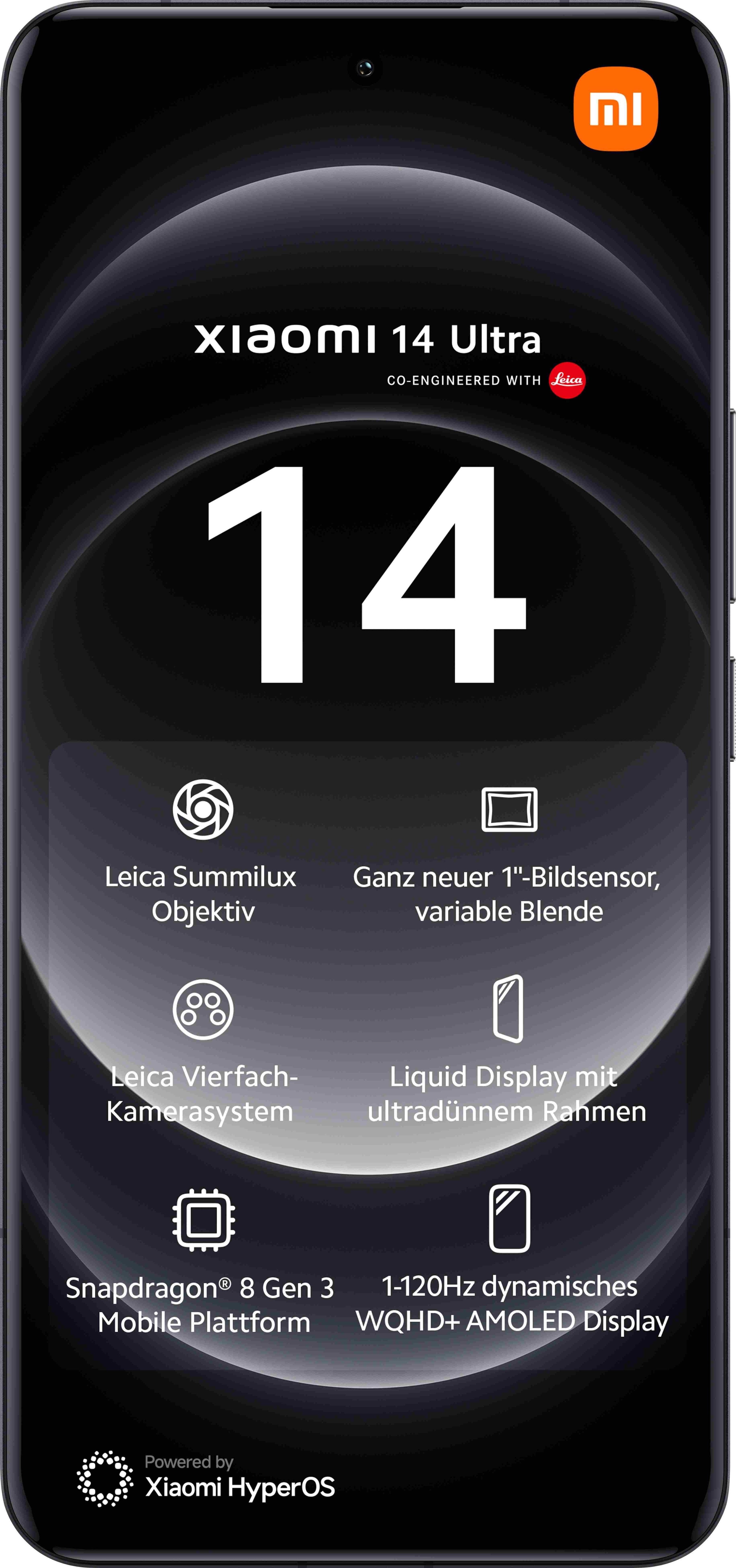 Smartphone Xiaomi 14 Ultra 16gb 512gb 6.73' 5g Negro