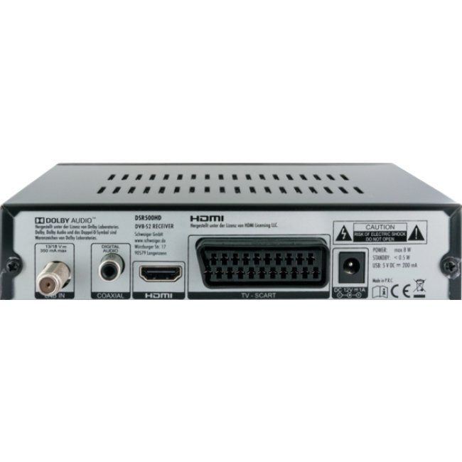 Receptor De Satélite Schwaiger Dvb-S2 Hd