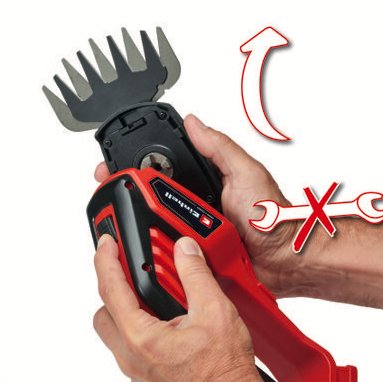 Einhell Tijeras Para Césped/Tijeras Para Arbustos A Batería Ge-Cg 18/100 Li-Solo, 18volt 3410313