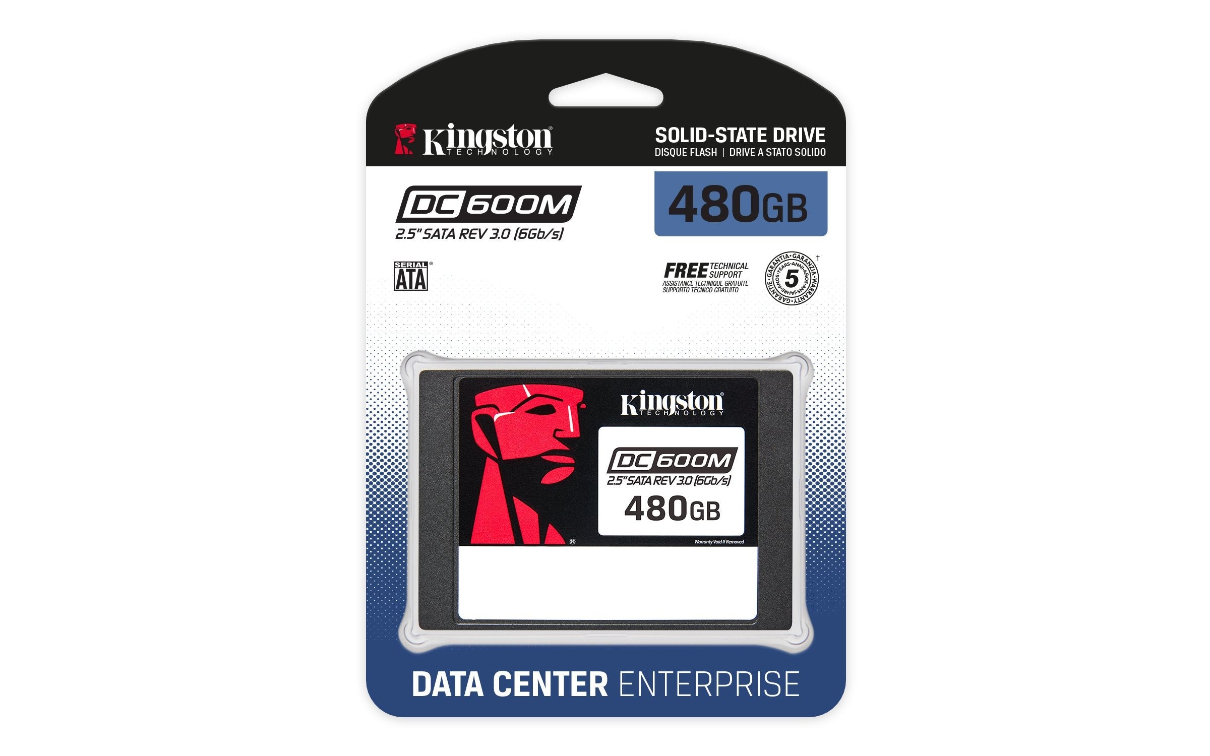 Ssd Kingston Dc600m 2,5 480gb Sata3