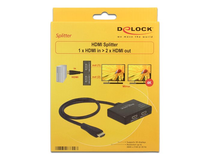 Delock Divisor Hdmi Uhd 1 X Entrada Hdmi  2 X Salida Hdmi 4k