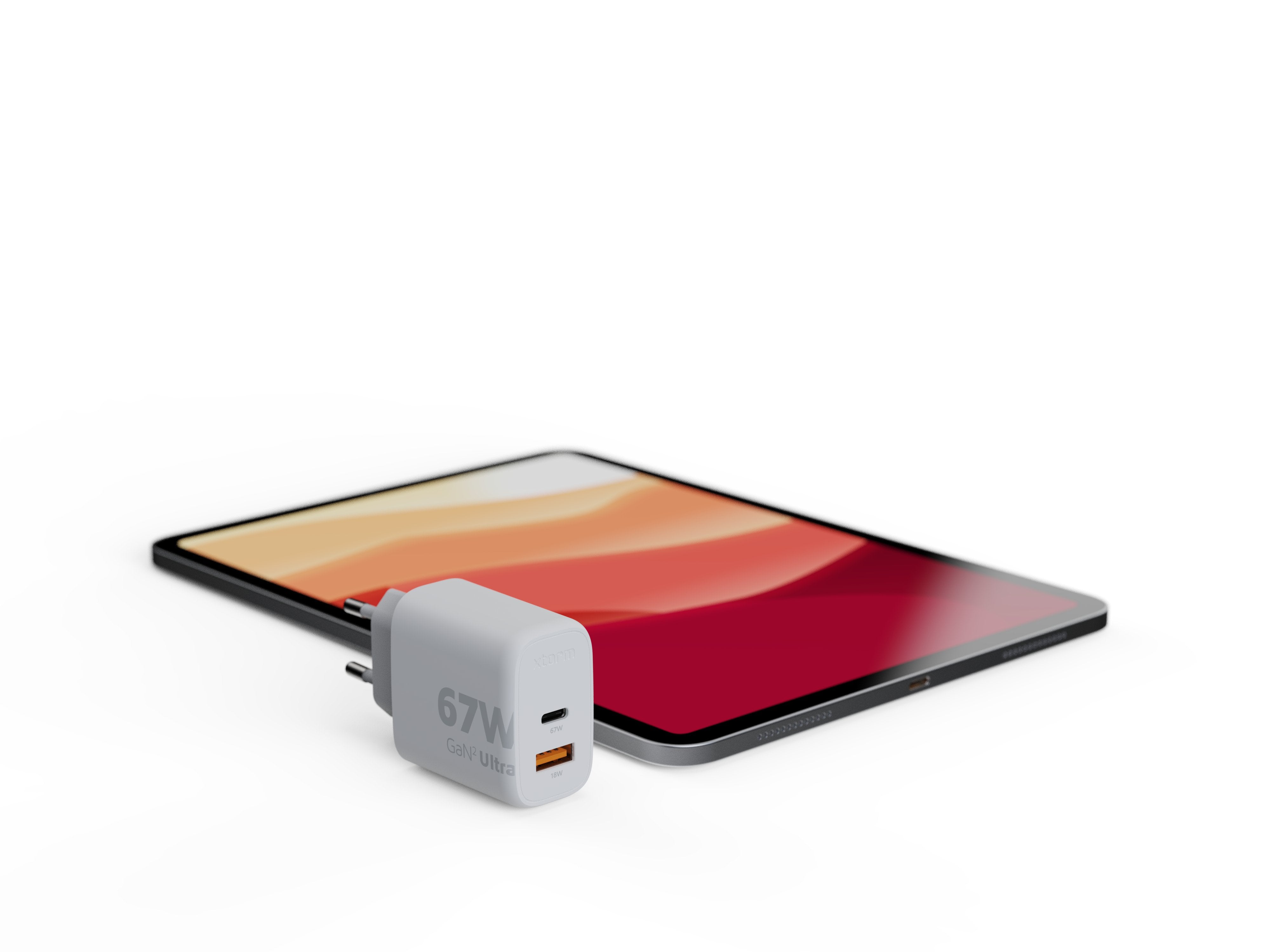 Cargador Usb De Viaje/Pared 67w Gan2 Ultra Wall Type-C/Usb 3.0 Blanco Xtorm Hasta 67w/ 1xusb-C, 1xusb-A