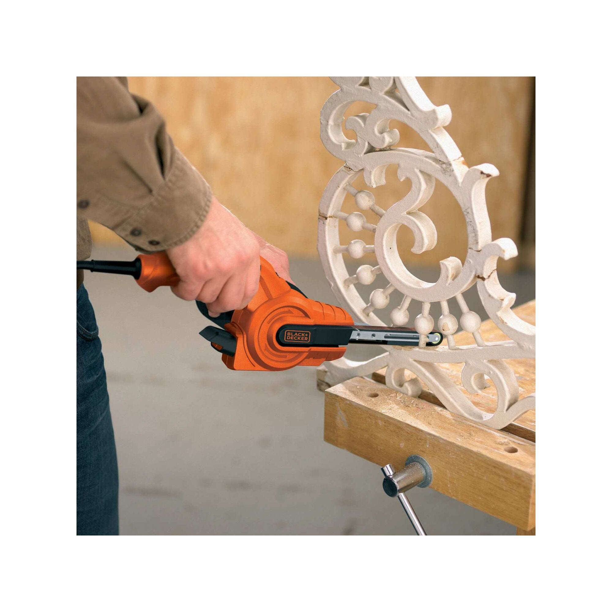 EAN 5035048175187 - Black & Decker KA900E lijadora portátil Lijadora de banda 1600 RPM 350 W imagen 3