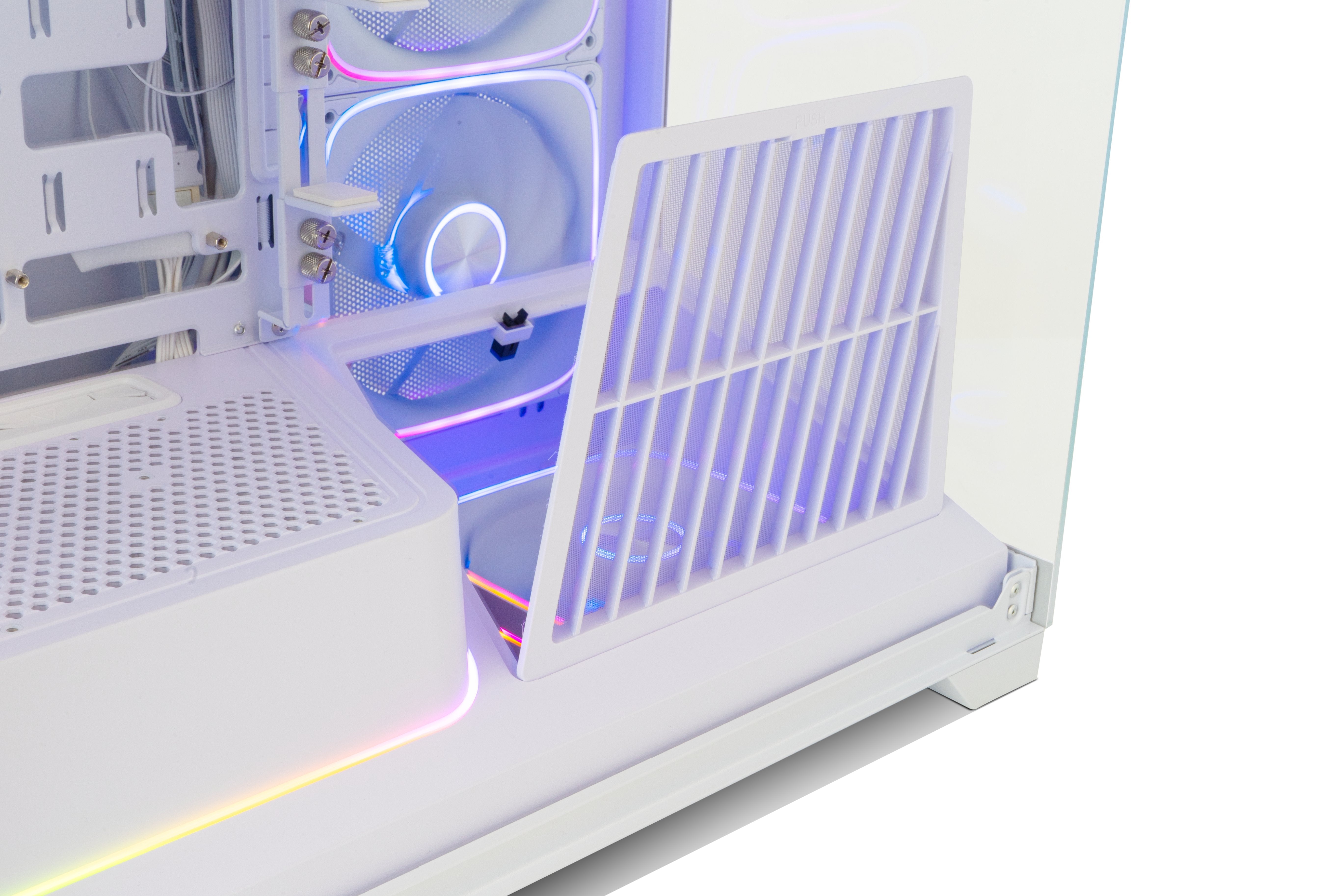 Caja Gaming Semitorre Nox Hummer Blade Blanca