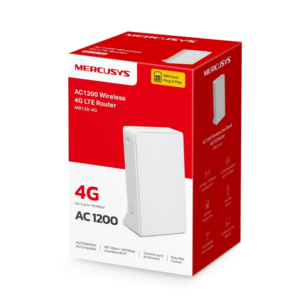 Router Mercusys Mb130-4g Lte Ac1200