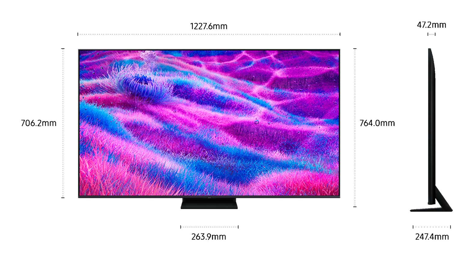 EAN 8806097067719 - Samsung TQ55QN80FAU 139,7 cm (55") 4K Ultra HD Smart TV Wifi Carbono imagen 3