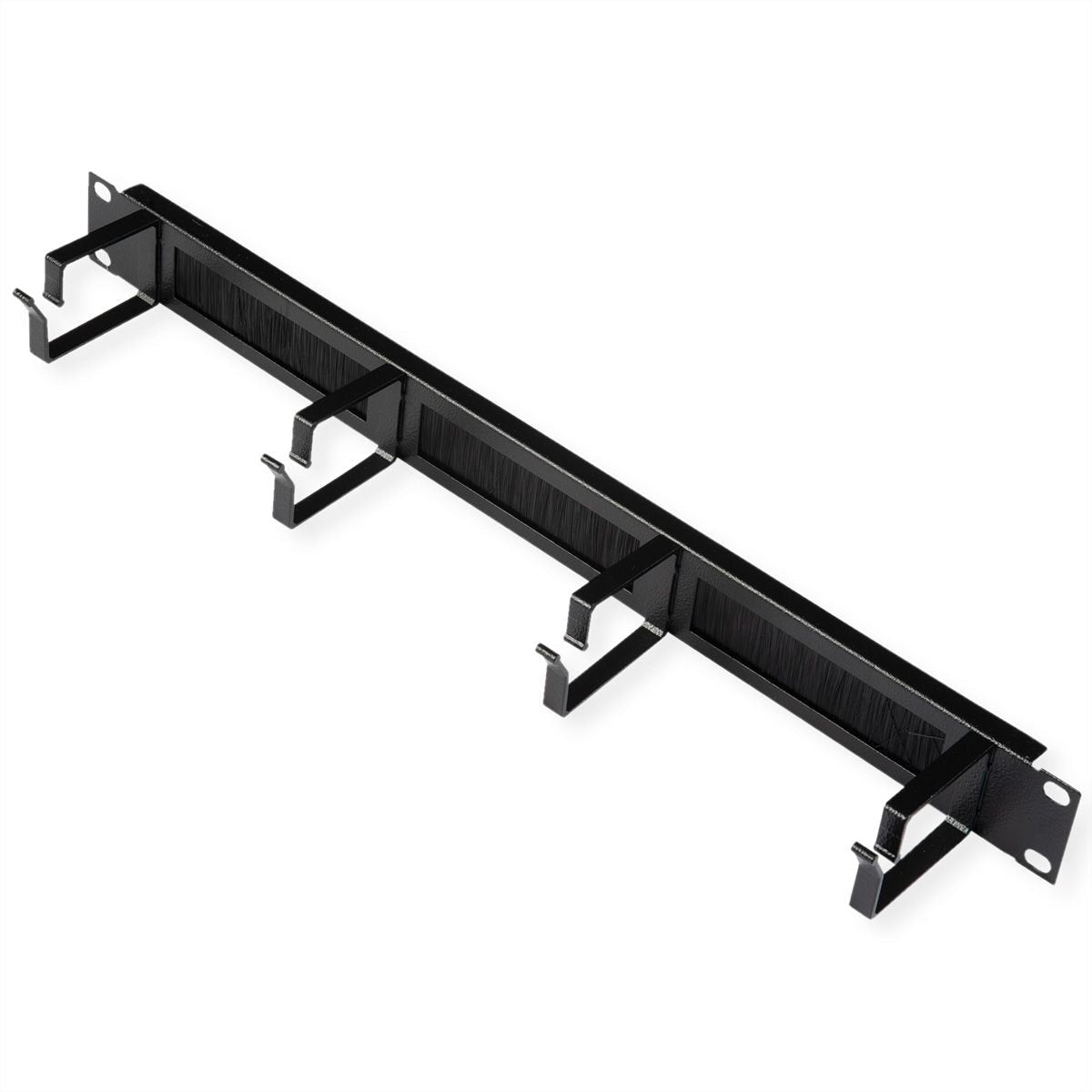 Roline 19-Zoll Rangierpanel 1 He, Mit Brstenleiste 44x60mm Schwarz