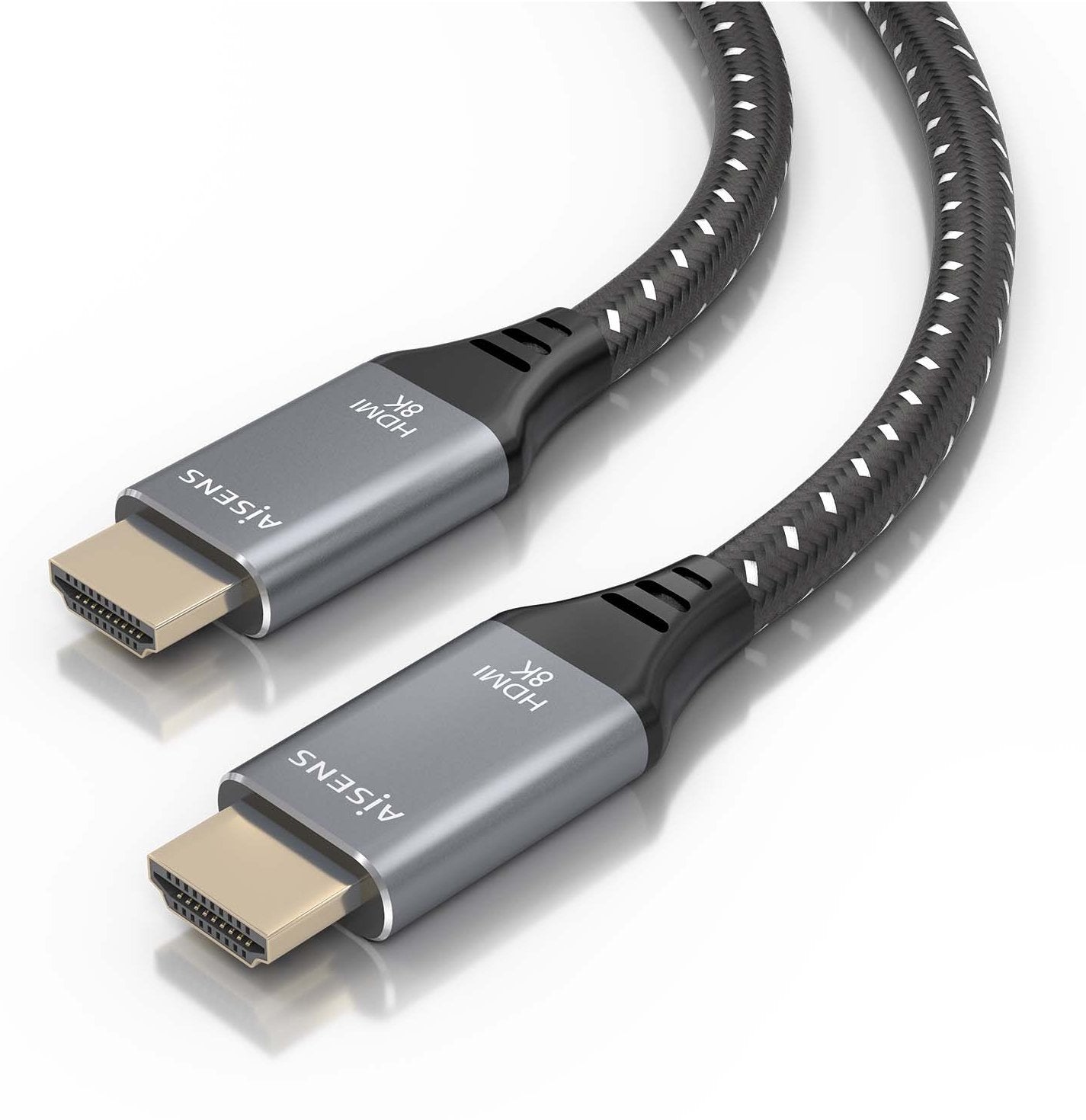 Aisens Cable Hdmi V2.1 Ultra Alta Velocidad / Hec 8k@60hz 48gbps, A/M-A/M, Gris/Negro, 7.0m