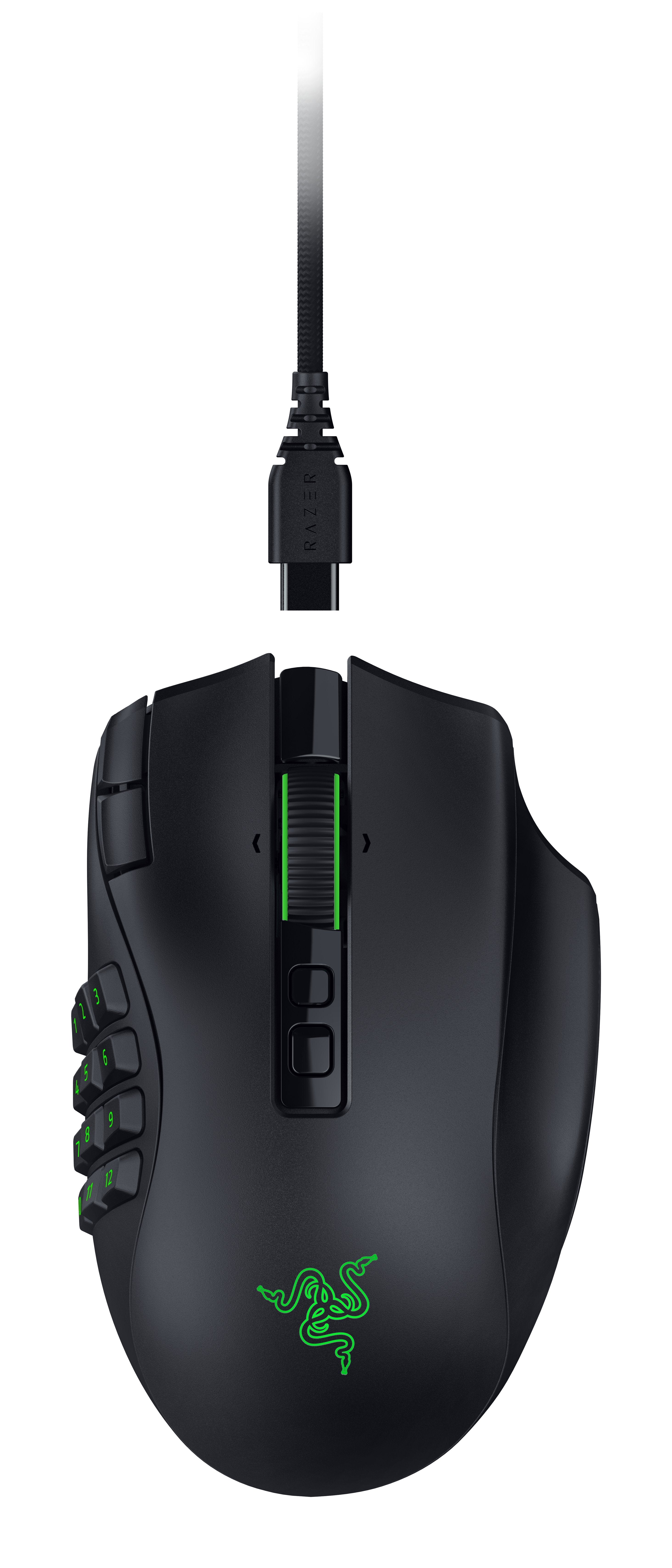 Razer Naga V3 Pro Ratón Juego Mano Derecha Rf Wireless + Bluetooth + Usb Type-C Óptico 50000 Dpi