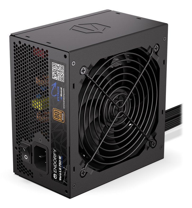 Endorfy Vero L6 750 W (Negro, 1x 12-Pin High Power Gpu, 2x Pcie, 750 Watt) Ey7a014