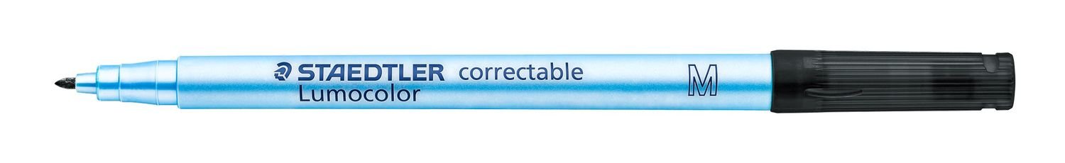 EAN 4007817305430 - Staedtler Lumocolor Correctable marcador 1 pieza(s) Punta fina Negro imagen 1