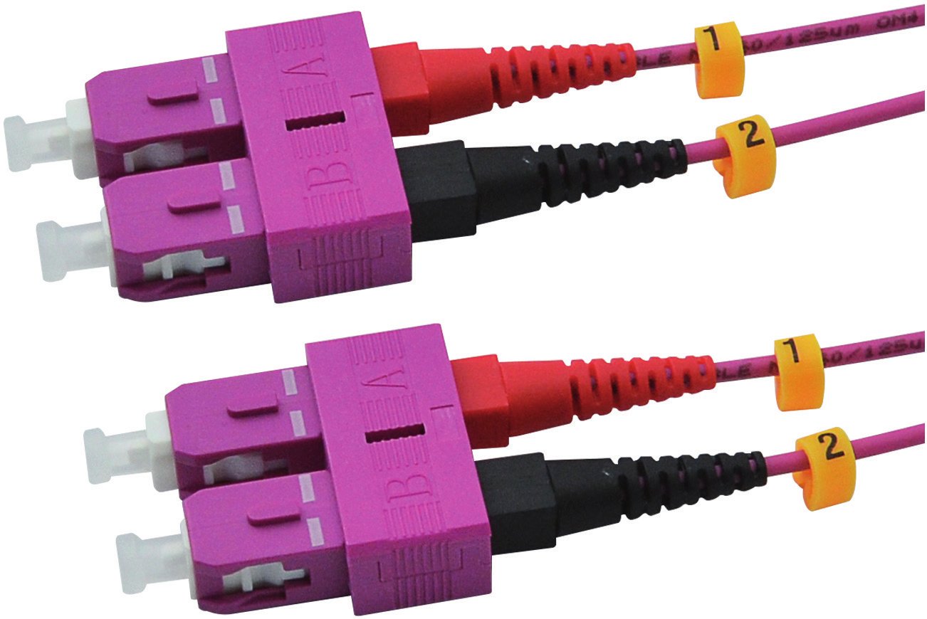 Red 2716-10-0008 Lwl-Duplex Cable De Red Sc Sc 3,0m Om4 Violett