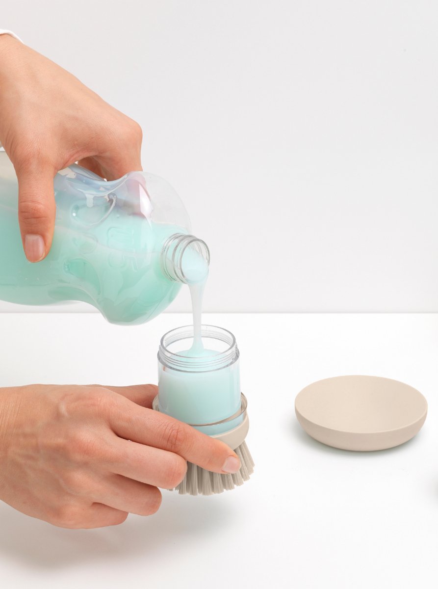 Brabantia Spülbürste Mit Seifenspender Soft Beige