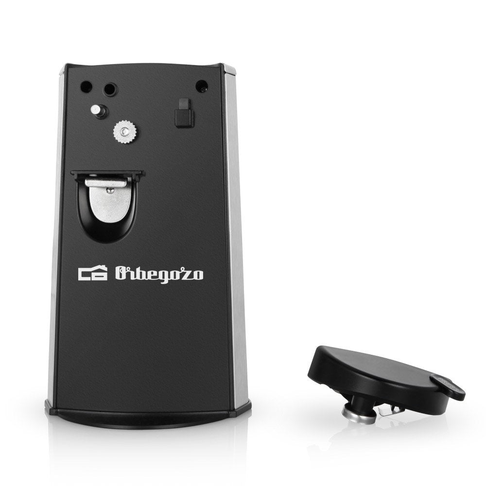 Orbegozo Cu 6500 Abrelatas Electrico 3 En 1 - Practico Y Funcional - Cuchilla De Acero Inoxidable - Potencia 60w -