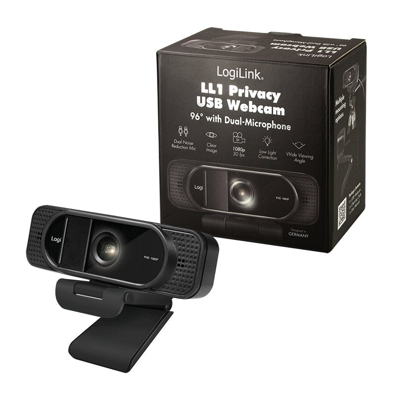 Logilink Webcam 1080p Fhd Webcam + Micrófono 96°