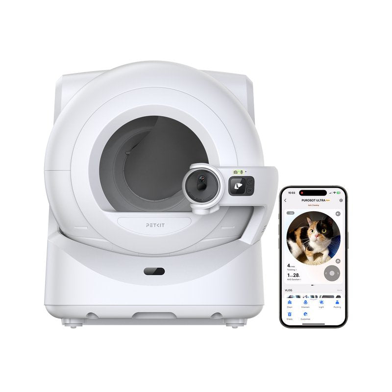 Arenero Automático Petkit Purobot Ultra Cámara Con Tecnología Ia -Reconocimiento Facial - Monitoreo De Salud