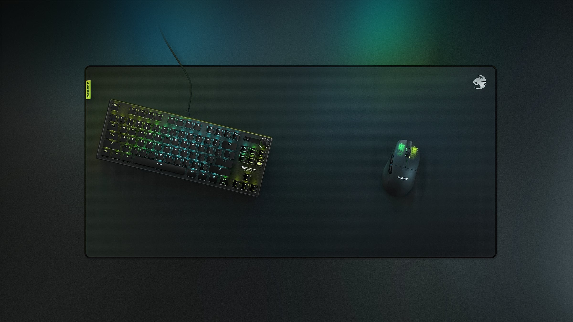 Roccat Sense Ctrl, Almohadilla De Ratón De Juego Negro/Plateado, Quatrático Roc-13-177