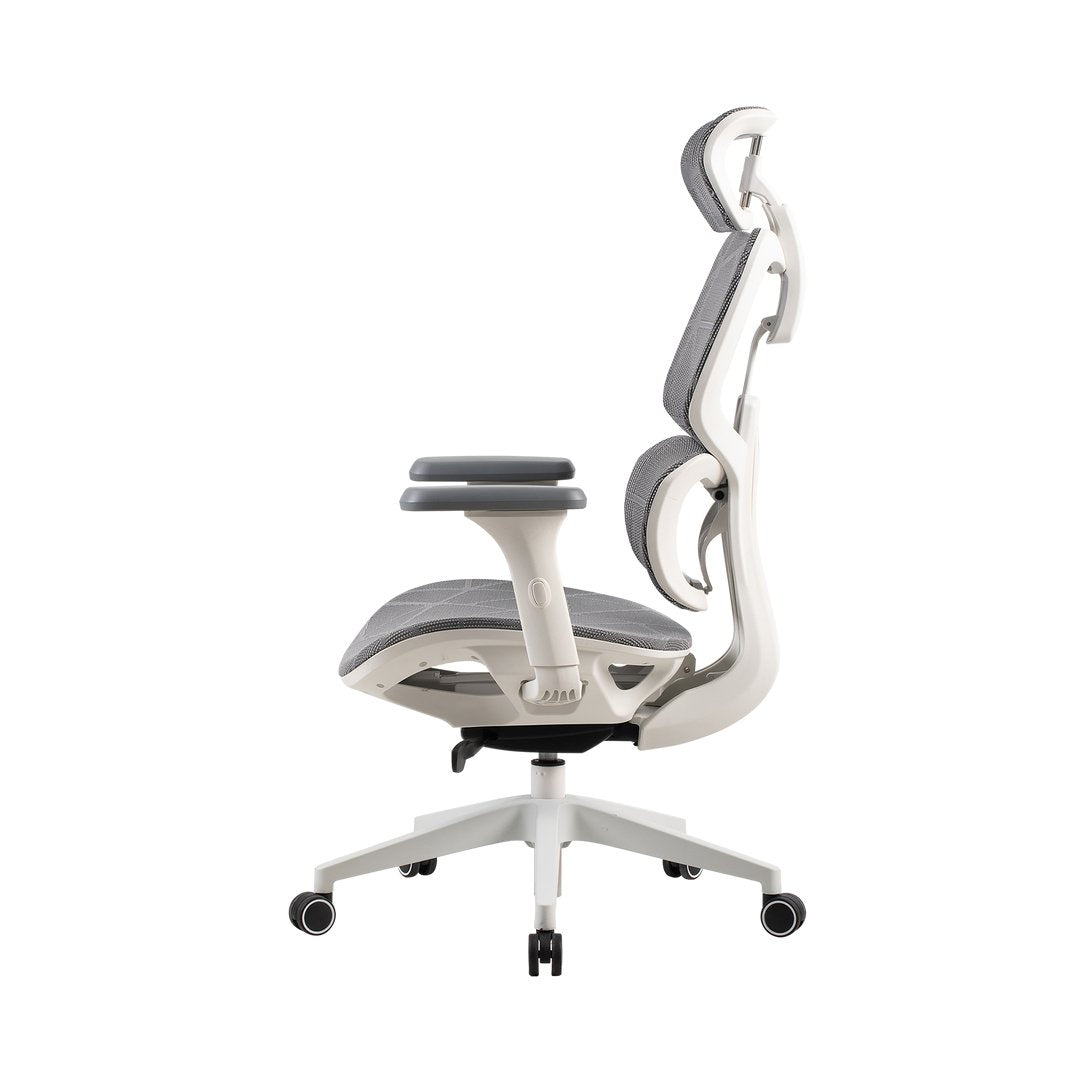 Silla De Oficina  Onex Ventra Premium De Malla, Blanca