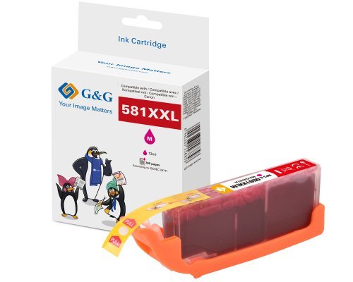 G&G Xxl-Druckercartucho Compatible Con Canon Cli-581m Xxl