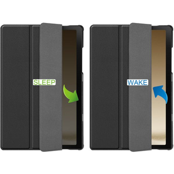 Funda Tablet Samsung Galaxy Tab A9 Smart Tri-Fold Negro Just In Case Compatible Con Samsung Galaxy Tab A9/ Activación-Reposo Automático/ Negro