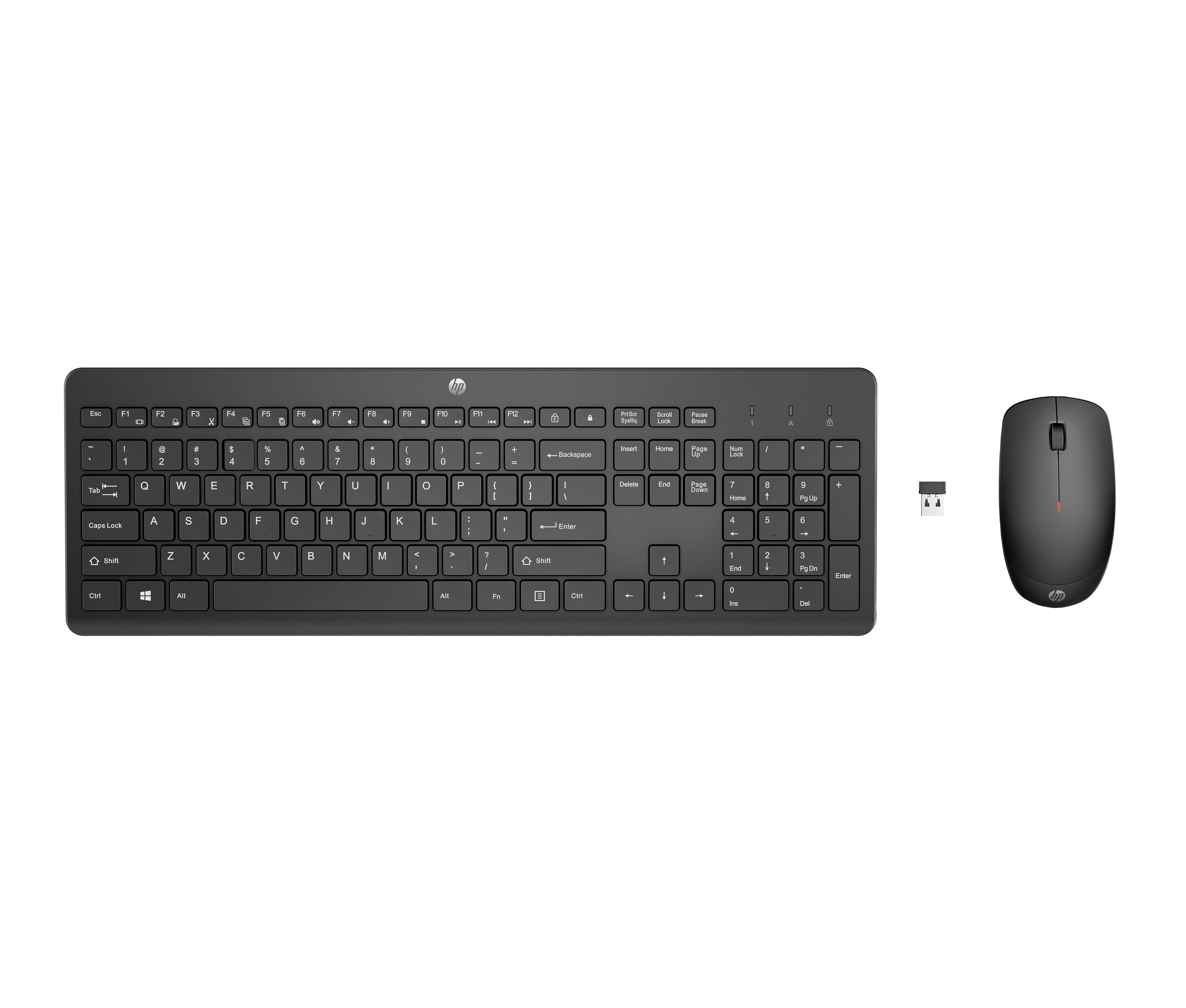 EAN 0195122118709 - HP 230 Wireless Mouse and Keyboard Combo teclado Ratón incluido Oficina RF inalámbrico Negro imagen 1