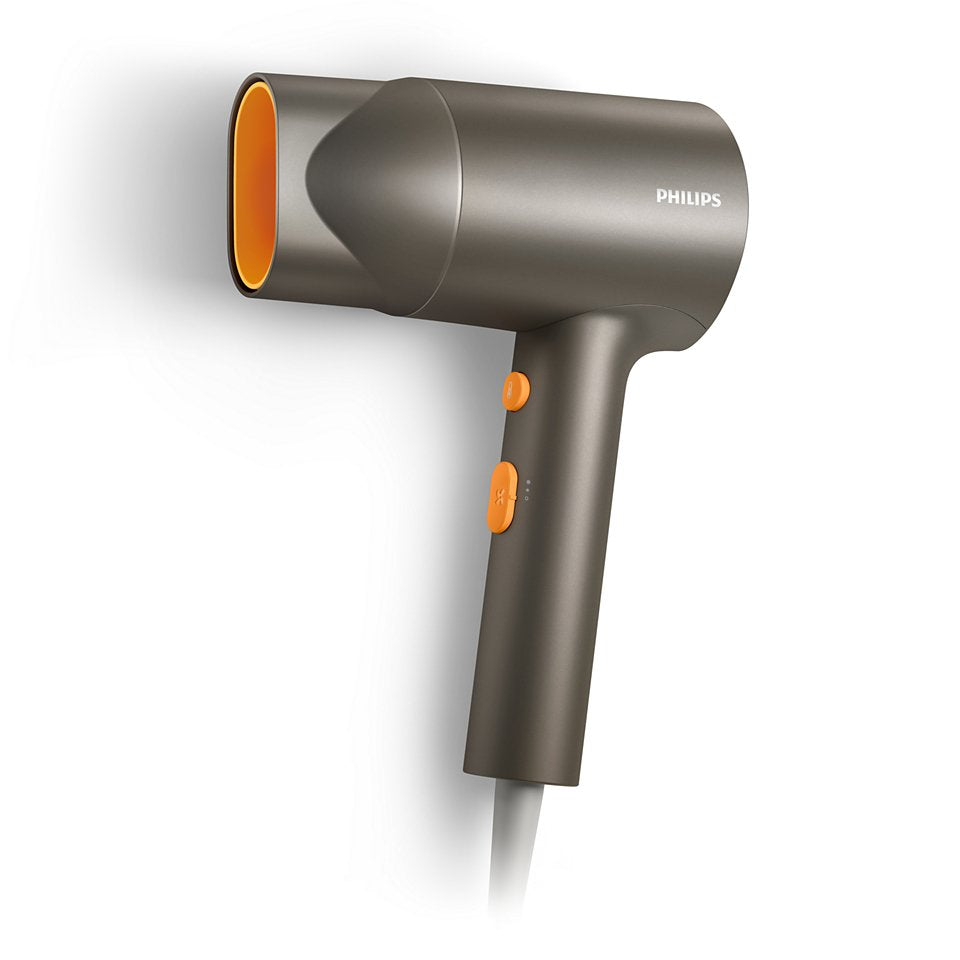 Secador De Pelo Philips Bhd321 00 Serie 3000, Color Gris Naranja
