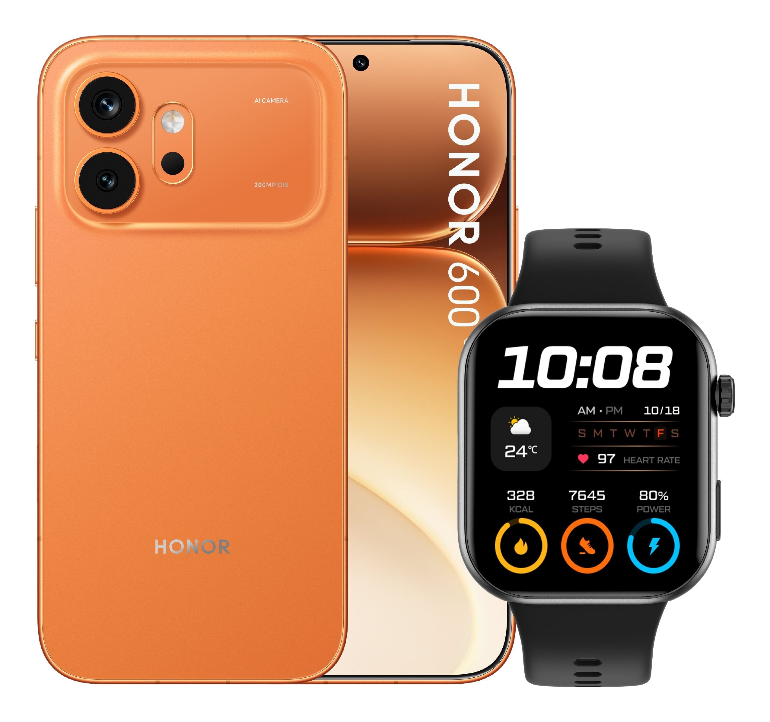 Honor 600 8+512gb 6.57" 5g Orange Ds + Watch 2i Ita