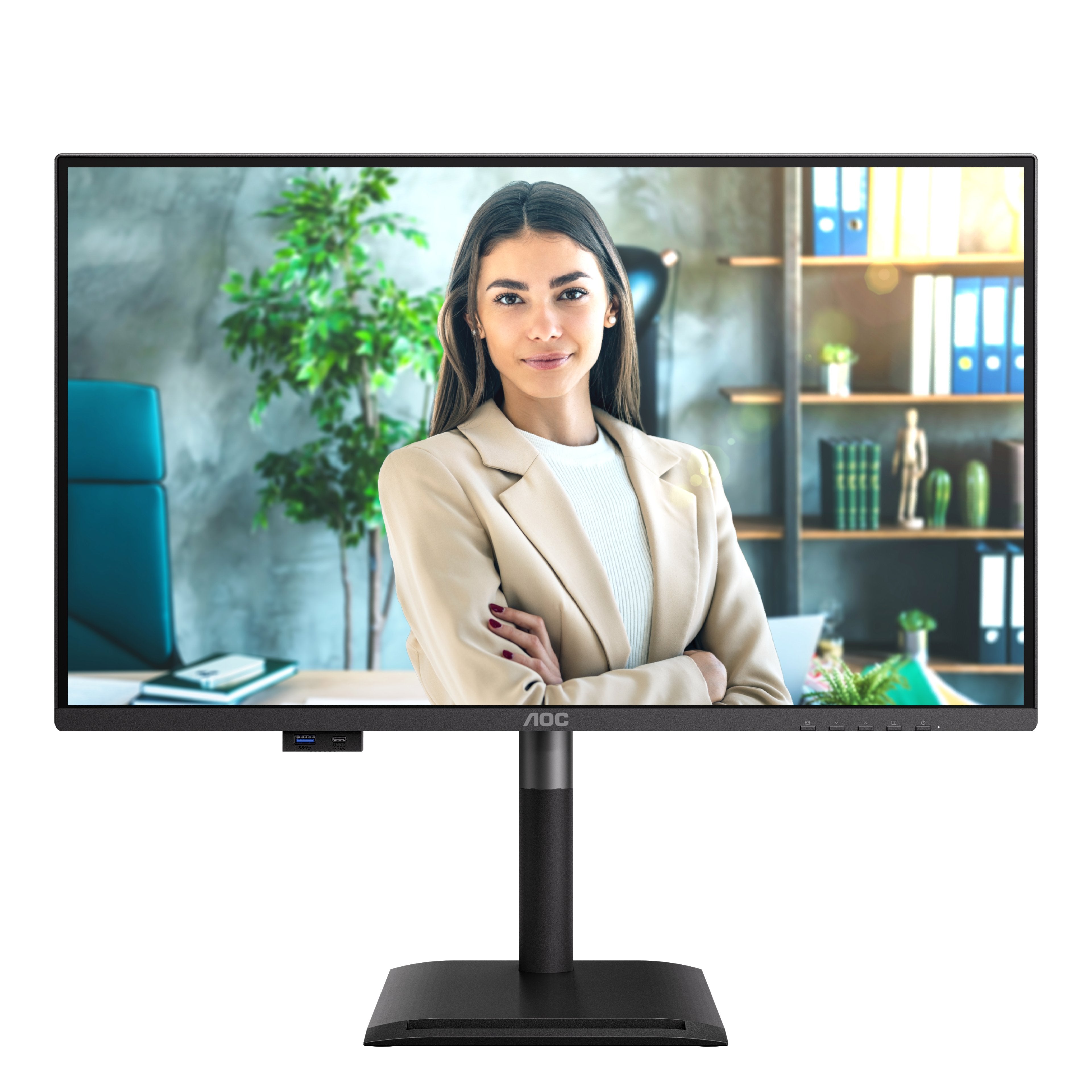 Aoc 68,6cm 27" Q27p4u 16:09 2xhdmi+Dp+Usb Lift Negro