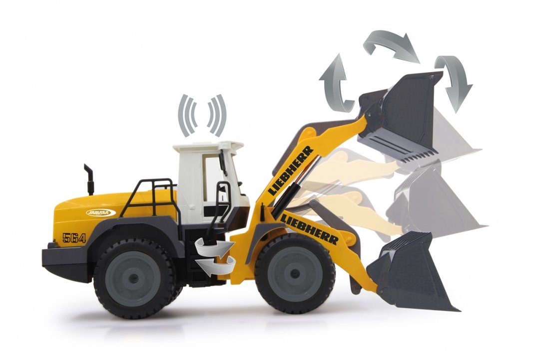 Jamara Rc Excavadora Liebherr 564 2,4 Ghz Amarillo 1:20