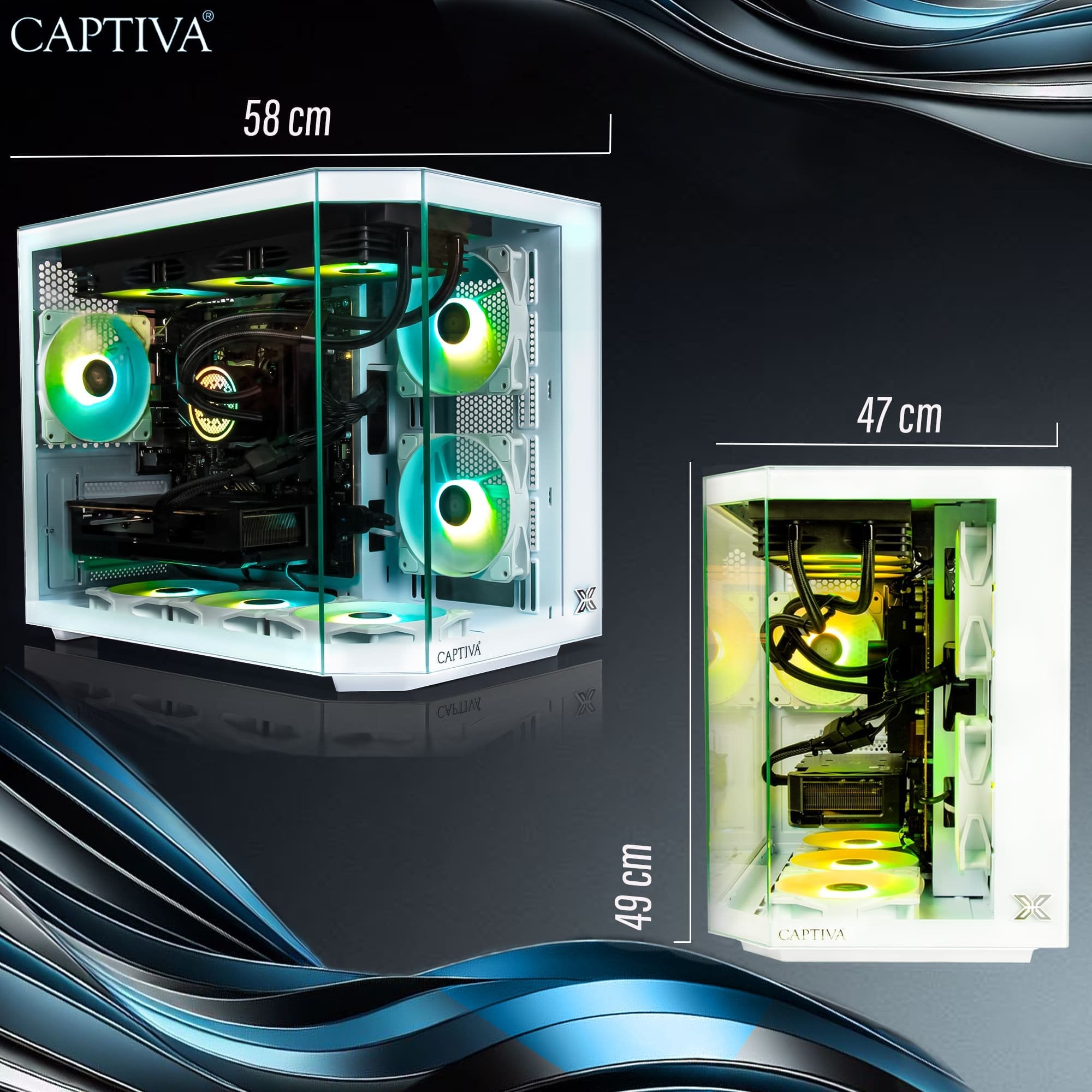 EAN 4046373925362 - CAPTIVA 92536 PCs/estación de trabajo AMD Ryzen™ 5 5500 16 GB DDR4-SDRAM 500 GB SSD NVIDIA GeForce RTX 50 imagen 5