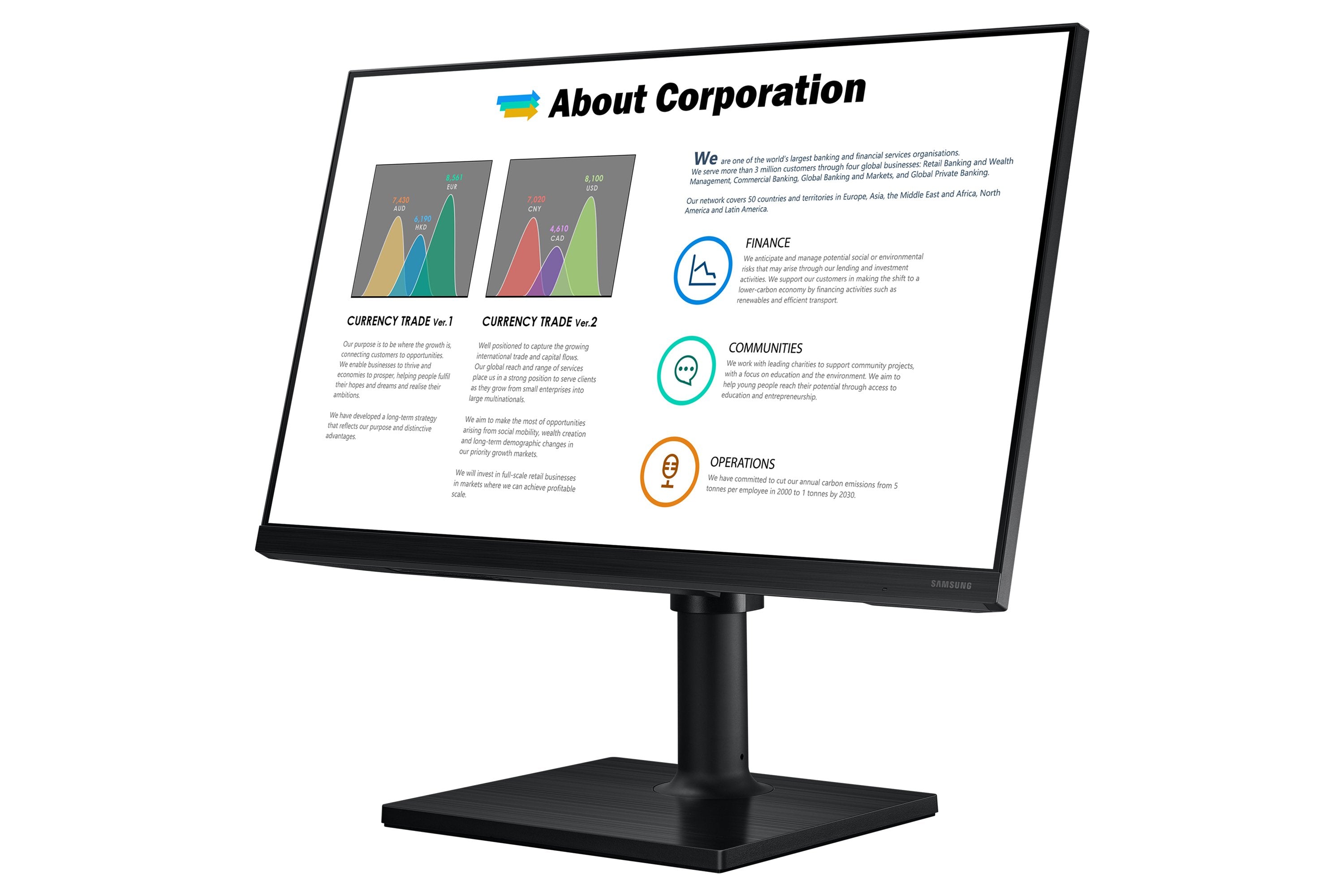 Monitor Samsung 21.5" F22t450fqr 16:9 Negro Fhd 75hz 5ms Mntr Ips 16:9 2xhdmi/Dp 1920x1080 Serie 4