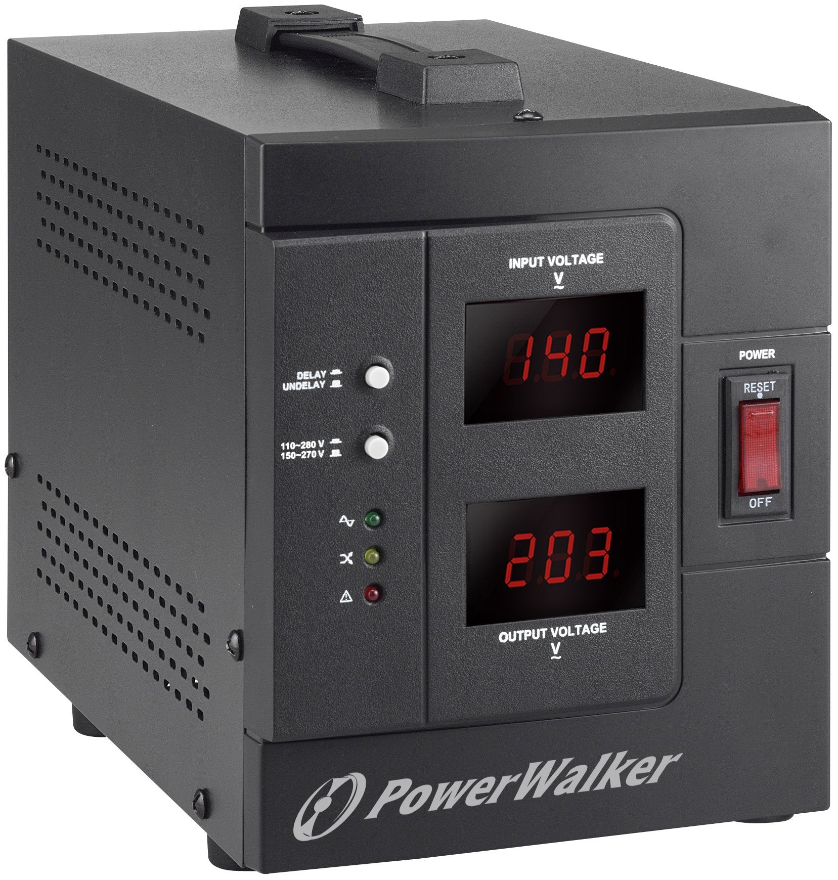 EAN 4260074977042 - PowerWalker AVR 1500 SIV FR regulador de voltaje 2 salidas AC 110-280 V Negro imagen 2
