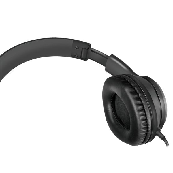 Headset Stereo, With Microphone, 1x 3.5mm, Negro