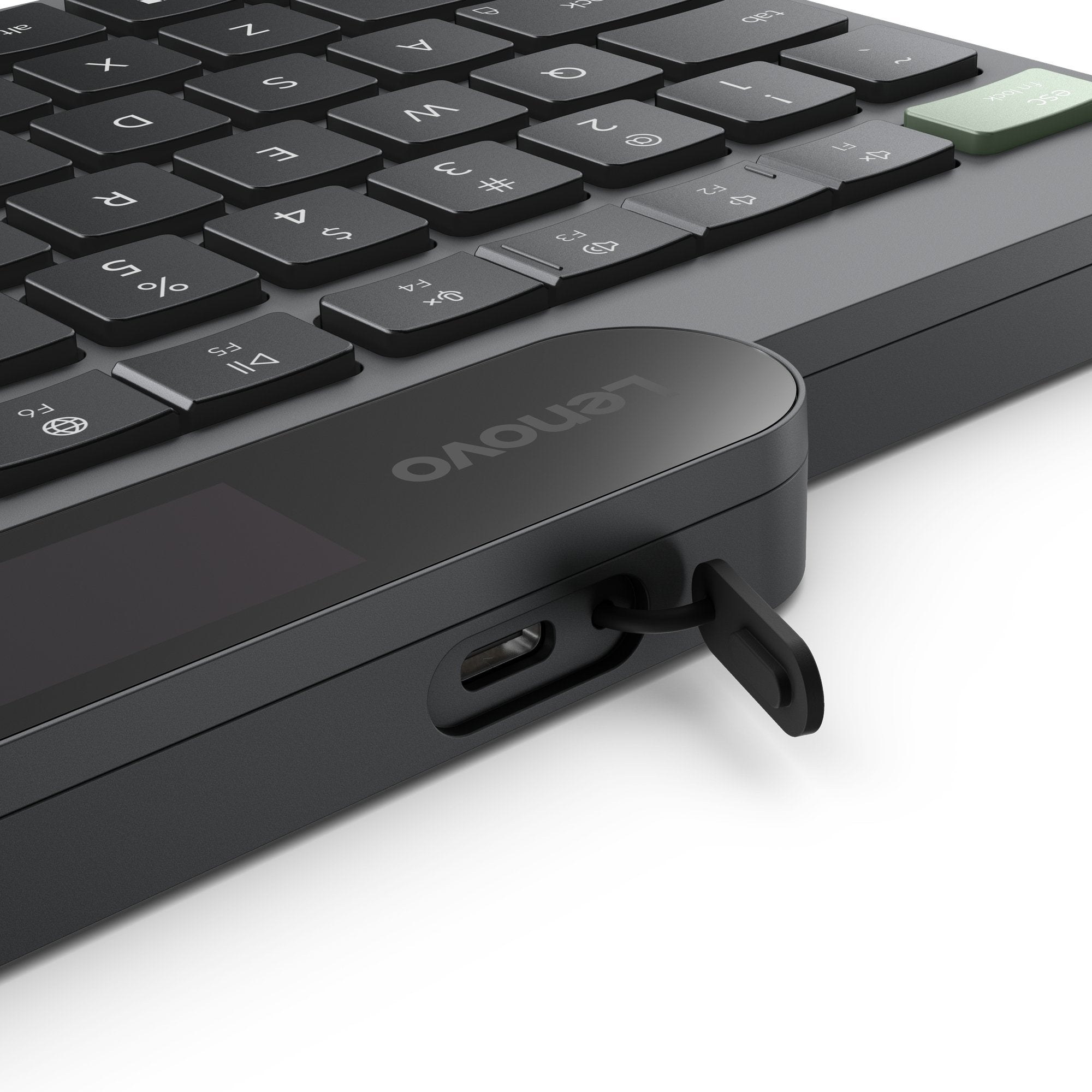 EAN 0195892122609 - Lenovo Self-Charging Bluetooth (ES 172) teclado Hogar / Oficina Español Negro, Verde imagen 6
