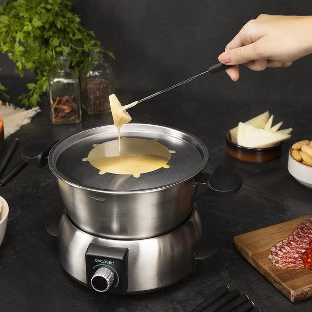 Cecotec Elektrisches Fun Gourmetfondue (Edelstahl, 1.000 Watt) 8018