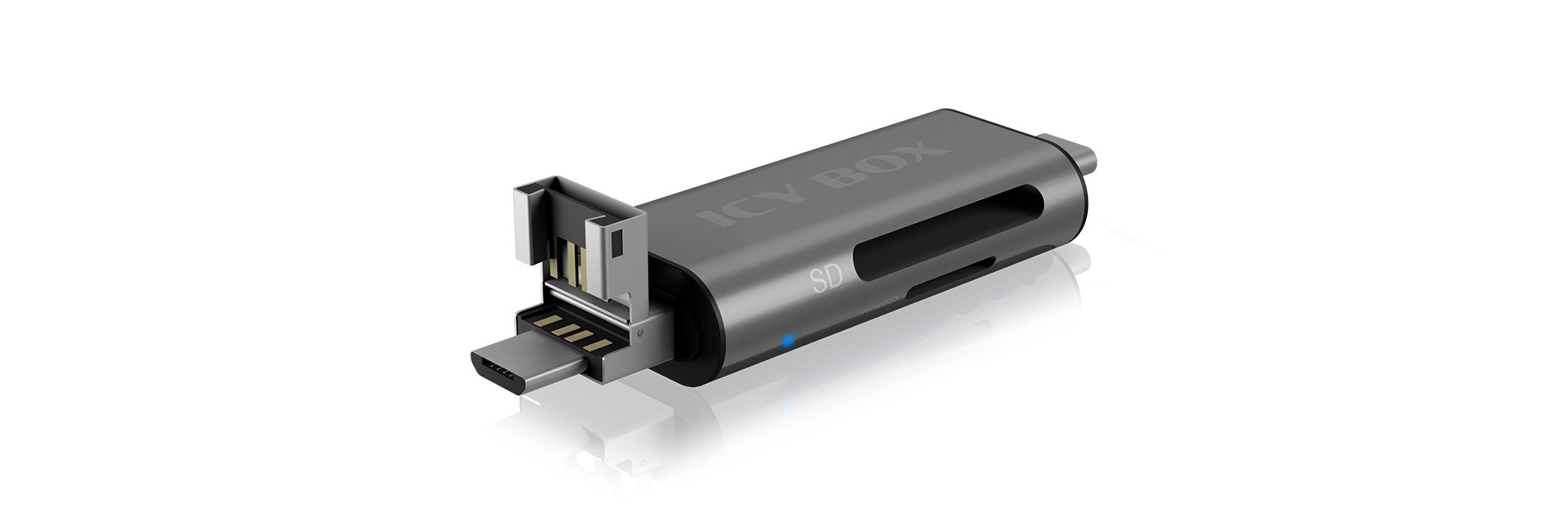 Icy Box Ib-Cr201-C3 Lector De Tarjetas Externo Con Conector Multi-Usb
