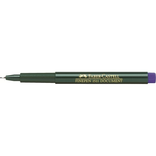 Faber-Castell 1511 - Rotulador De Punta Fina (0,4 Mm, 10 Unidades), Color Azul