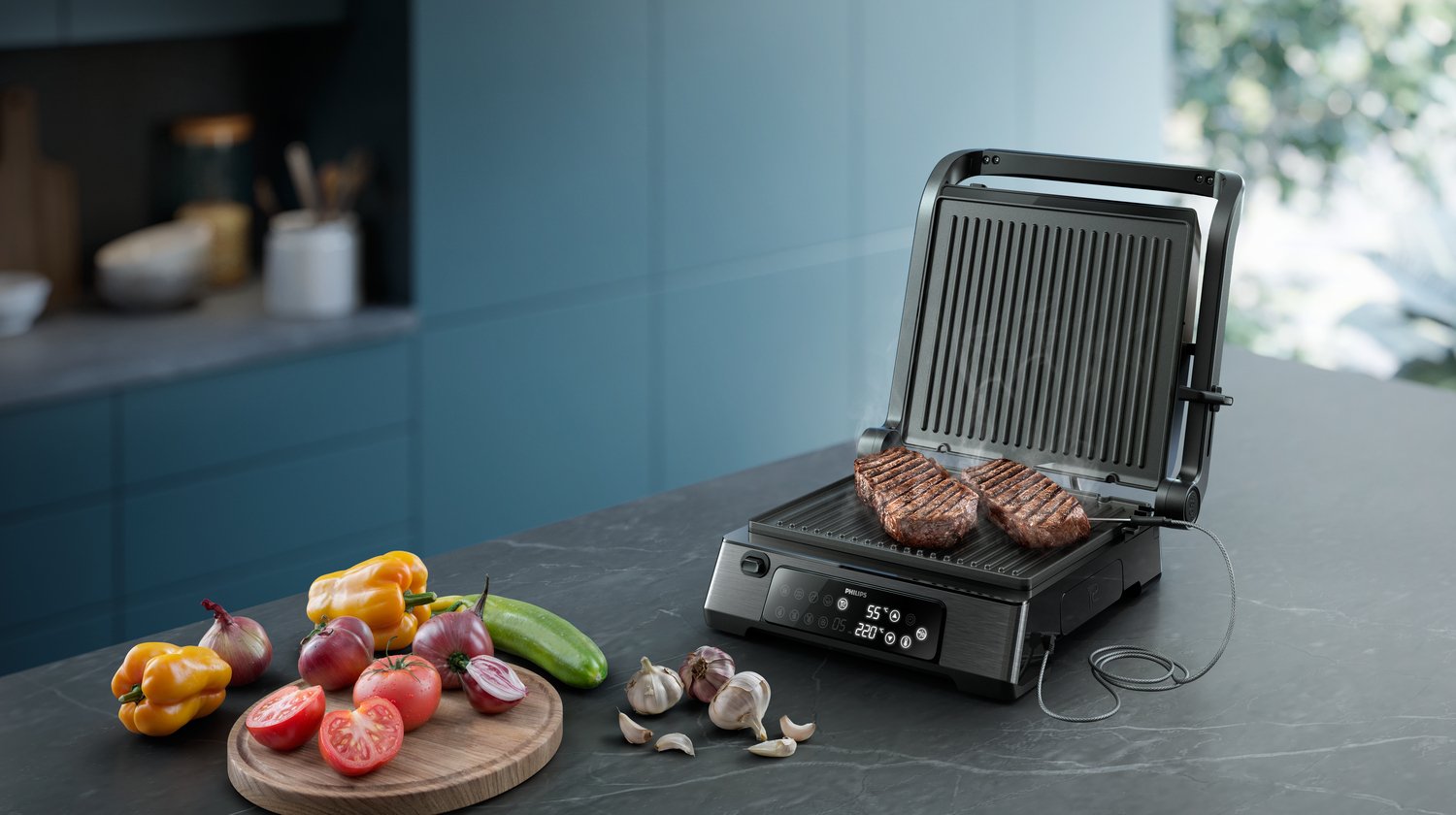 EAN 8720389035678 - Philips 7000 series HD6307/70 parrilla eléctrica de contacto imagen 6