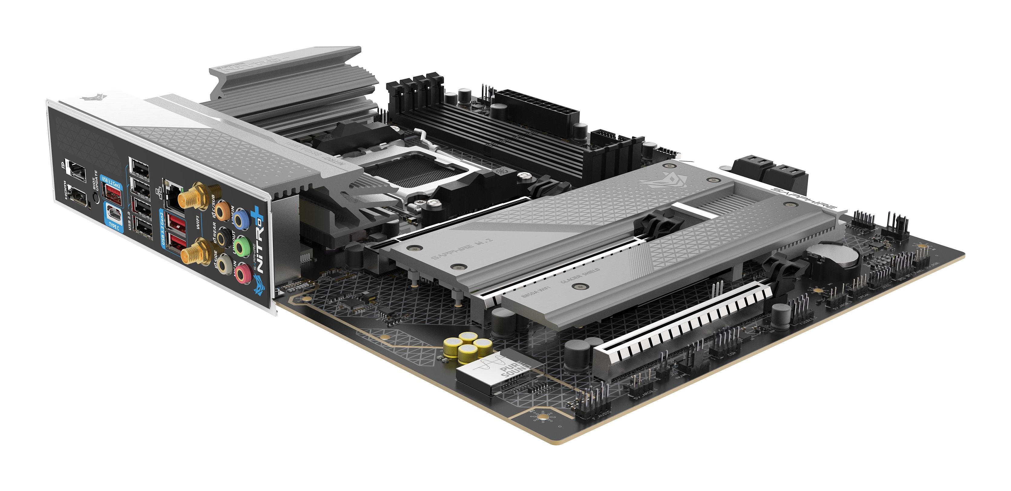 EAN 4895106296930 - Sapphire NITRO+ B850A WIFI 7 AMD B850 Zócalo AM5 micro ATX imagen 5