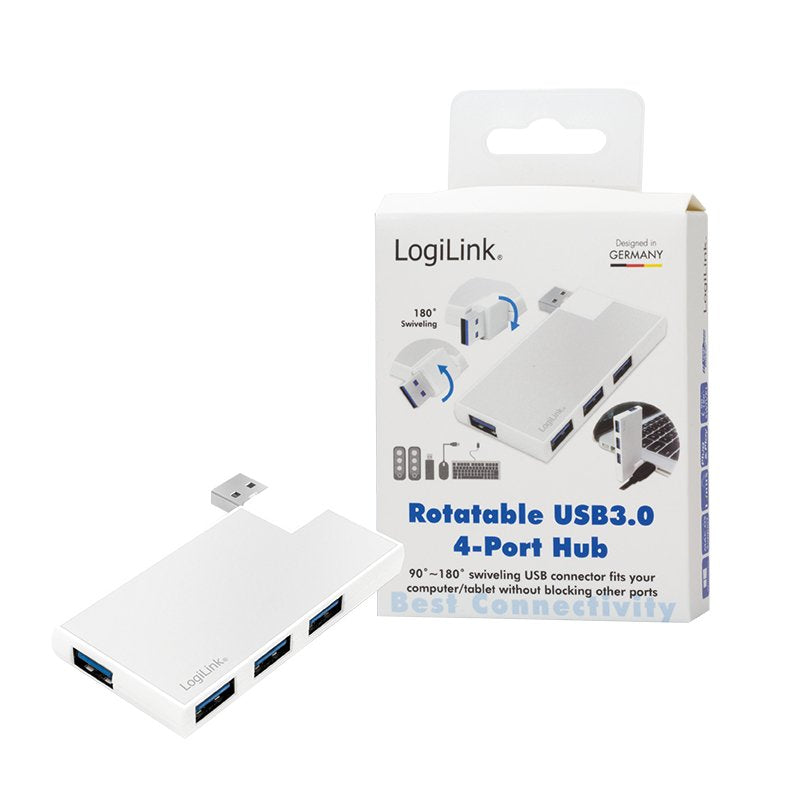 Hub 4xusb3.0, Otg, Srebrny
