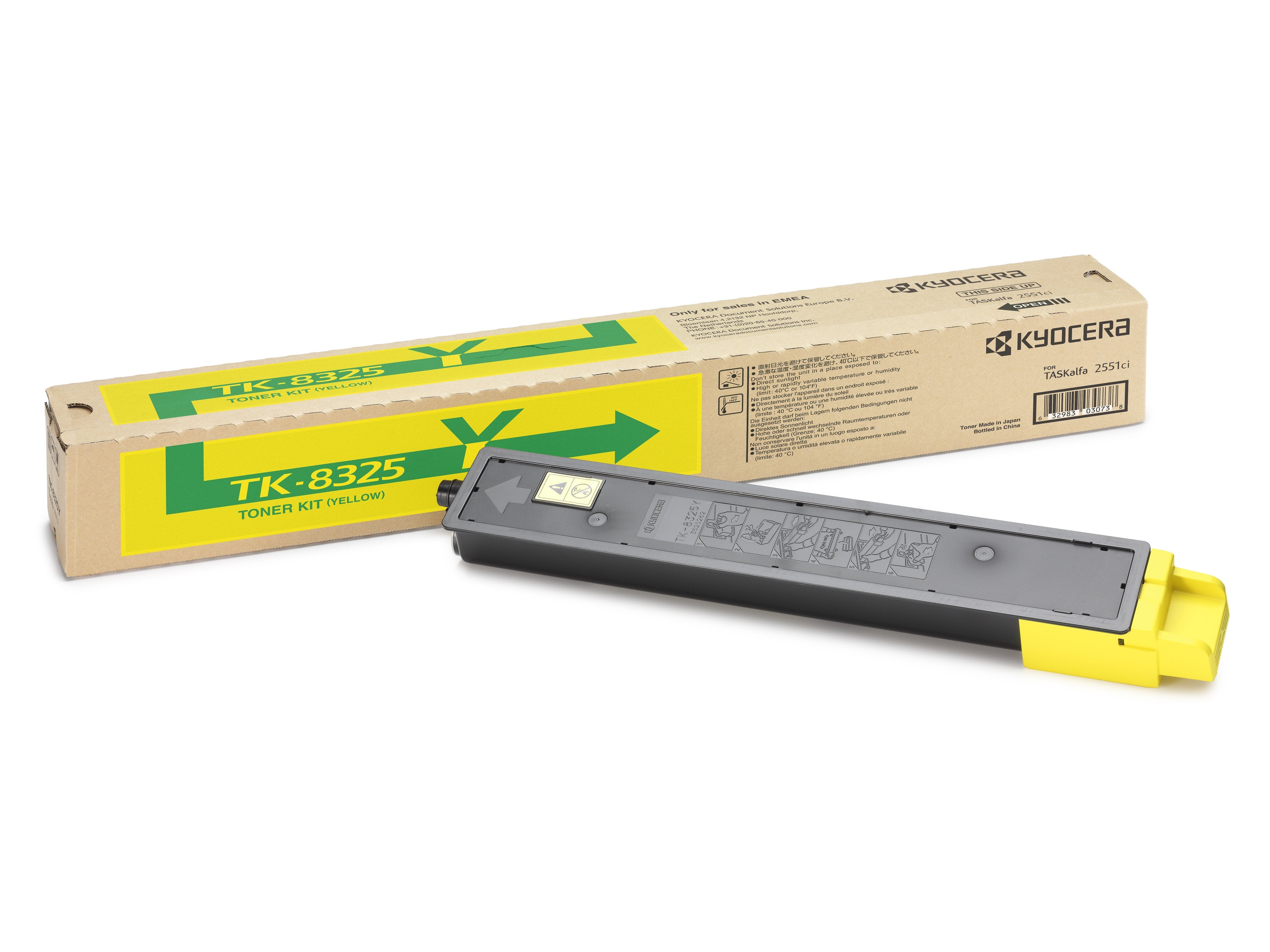 EAN 0632983030738 - KYOCERA TK-8325Y cartucho de tóner 1 pieza(s) Original Amarillo imagen 1