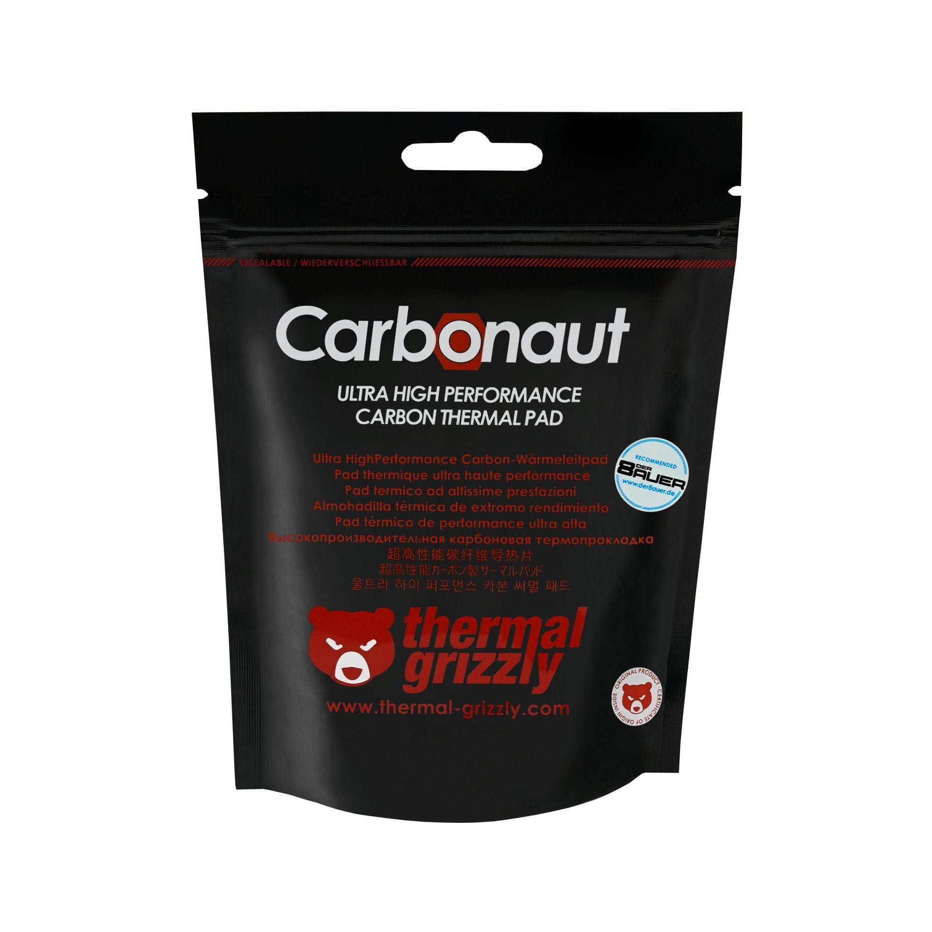 Thermal Grizzly Carbonaut 51x68x0.2 Mm, Almohadillas Térmicas Tg-Ca-51-68-02-R