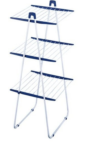 EAN 4006501814357 - Leifheit TOWER 190 Tendedero de suelo Azul, Blanco imagen 1