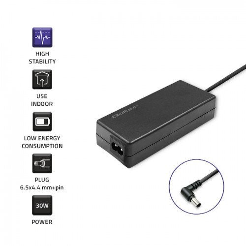 EAN 5901878524009 - Qoltec 52400 adaptador e inversor de corriente Interior 30 W Negro imagen 3