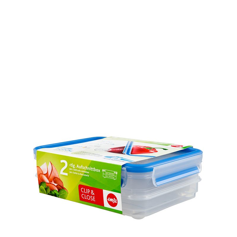 Emsa 513576 Aufschnittbox-System Con Deckel, 0.6 Liter,