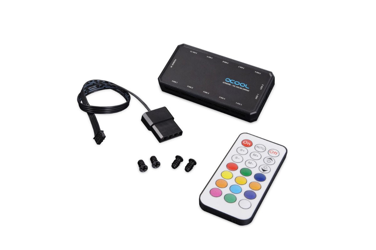 Alphacool Aurora Lux Digital Rgb - Kit De 3 Ventilador 120x120x25mm 24804