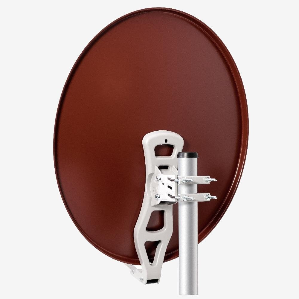 Fuba Dal 800 R Satellitenantenne Rojo84x74cm Aluminio - Sat-Antena