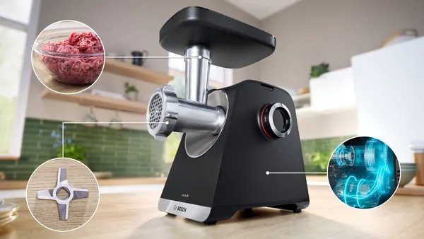 EAN 4242005455836 - Bosch Serie 6 MFWS650B picadora 500 W Negro, Plata imagen 3